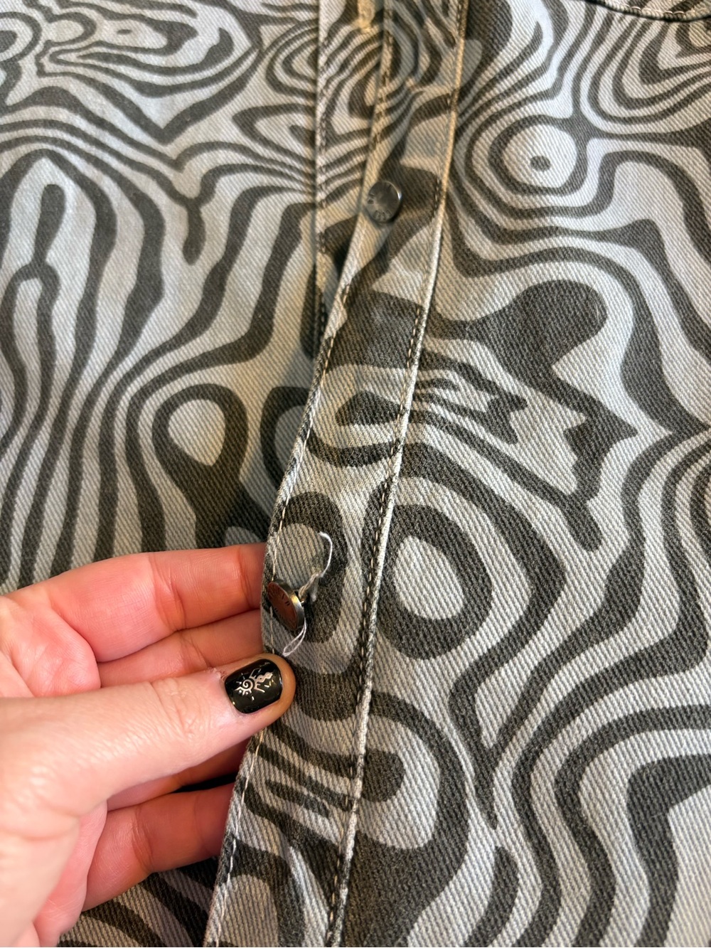 The Ragged Priest Blue Swirl Pattern Jacket - Picture 5 of 5
